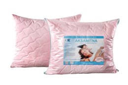 Poduszka antyalergiczna 40x40 Aksamitna różowa 100% microfibra AMW