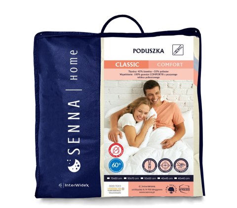 Poduszka antyalergiczna 40x40 Comfort Classic ekri pikowana Inter Widex Poduszka antyalergiczna 40x40 Comfort Classic ekri pikowana Inter Widex