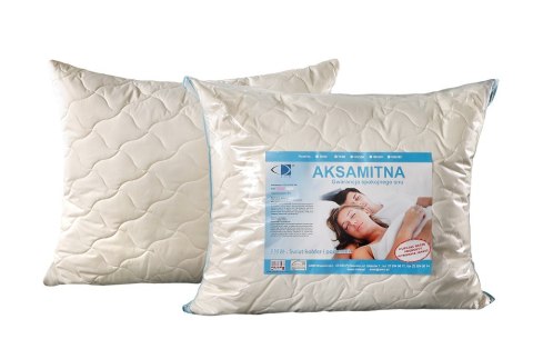Poduszka antyalergiczna 50x60 Aksamitna ekri zapinana na zamek 100% microfibra AMW Poduszka antyalergiczna 50x60 Aksamitna ekri zapinana na zamek 100% microfibra AMW