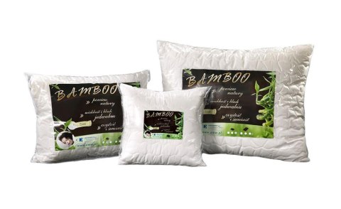 Poduszka antyalergiczna 50x60 Bamboo 0,45 kg biała z włóknem bambusa AMW Poduszka antyalergiczna 50x60 Bamboo 0,45 kg biała z włóknem bambusa AMW