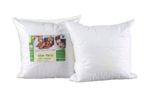 Poduszka antyalergiczna 70x80 Aloe Vera 1,00 kg 100% bawełna wykończona substancją Aloe Vera AMW Poduszka antyalergiczna 70x80 Aloe Vera 1,00 kg 100% bawełna wykończona substancją Aloe Vera AMW