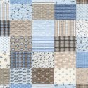 Pościel z kory 200x220 wzór 96/1 Paczłork niebieski na guziki 100% bawełna gruba Pościel z kory 200x220 wzór 96/1 Paczłork niebieski na guziki 100% bawełna gruba