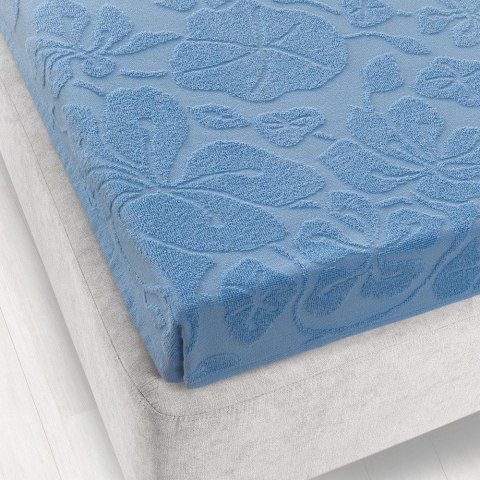 Prześcieradło frotte bez gumki 175x220 niebieskie K26 6400 Tulipan Zwoltex Prześcieradło frotte bez gumki 175x220 niebieskie K26 6400 Tulipan Zwoltex