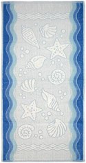 Ręcznik Flora Ocean 50x100 niebieski bawełniany frotte 380 g/m2 Greno Ręcznik Flora Ocean 50x100 niebieski bawełniany frotte 380 g/m2 Greno