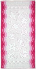 Ręcznik Flora Ocean 50x100 różowy bawełniany frotte 380 g/m2 Greno Ręcznik Flora Ocean 50x100 różowy bawełniany frotte 380 g/m2 Greno