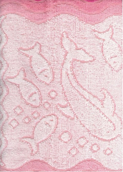Ręcznik Flora Ocean 50x100 różowy bawełniany frotte 380 g/m2 Greno Ręcznik Flora Ocean 50x100 różowy bawełniany frotte 380 g/m2 Greno