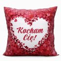 KOCHAM CIĘ Poszewka dekoracyjna VELVET, 40x40cm, kolor 001 czerwony PWA020/POP/001/040040/1 KOCHAM CIĘ Poszewka dekoracyjna VELVET, 40x40cm, kolor 001 czerwony PWA020/POP/001/040040/1