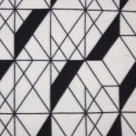 Koc narzuta z mikrofibry 150x200 Geo 01 biały czarny geometryczny D91 A Koc narzuta z mikrofibry 150x200 Geo 01 biały czarny geometryczny D91 A