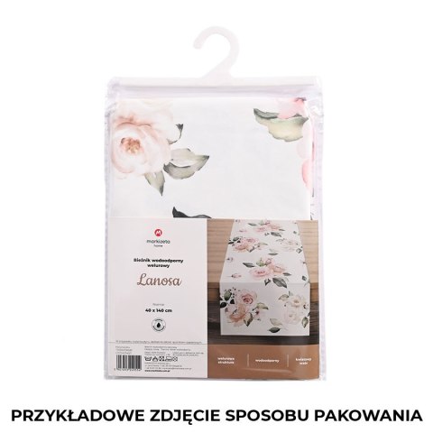 LANOSA Bieżnik wodoodporny VELVET, 40x160cm, kolor 001 różowy TD0007/KSP/L01/040160/1 LANOSA Bieżnik wodoodporny VELVET, 40x160cm, kolor 001 różowy TD0007/KSP/L01/040160/1