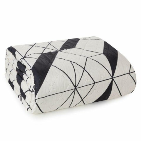 Narzuta dekoracyjna 170x210 Geo 1 kremowa czarna geometryczna D91 A Narzuta dekoracyjna 170x210 Geo 1 kremowa czarna geometryczna D91 A