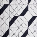 Narzuta dekoracyjna 170x210 Geo 1 kremowa czarna geometryczna D91 A Narzuta dekoracyjna 170x210 Geo 1 kremowa czarna geometryczna D91 A