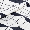 Narzuta dekoracyjna 170x210 Geo 1 kremowa czarna geometryczna D91 A Narzuta dekoracyjna 170x210 Geo 1 kremowa czarna geometryczna D91 A