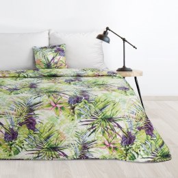 Narzuta dekoracyjna 200x220 Rommy zielona wrzosowa liście D91 A