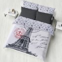 Narzuta dekoracyjna 200x220 Voyage Paris biała wieża eiffla dwustronna Lato 23 Narzuta dekoracyjna 200x220 Voyage Paris biała wieża eiffla dwustronna Lato 23