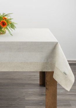 Obrus 145x240 Natu 10 naturalny beżowa lamówka Eurofirany