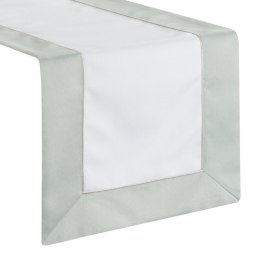 Obrus bieżnik 40x180 Sylvia naturalny oliwkowa lamówka Eurofirany