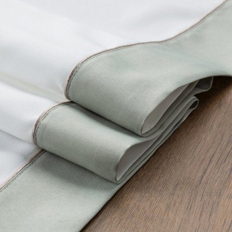Obrus bieżnik 40x180 Sylvia naturalny oliwkowa lamówka Eurofirany Obrus bieżnik 40x180 Sylvia naturalny oliwkowa lamówka Eurofirany