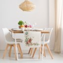 Obrus bieżnik 45x140 gobelinowy naturalny czerwony kwiaty 1233 Eurofirany Obrus bieżnik 45x140 gobelinowy naturalny czerwony kwiaty 1233 Eurofirany