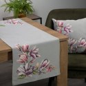 Obrus bieżnik 47x140 gobelinowy popielaty kwiaty 1214 Eurofirany Obrus bieżnik 47x140 gobelinowy popielaty kwiaty 1214 Eurofirany