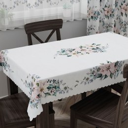 Obrus świąteczny wodoodporny 110x160 Gwiazda betlejemska różowy niebieski PBN010/KSP/C02/110160/1
