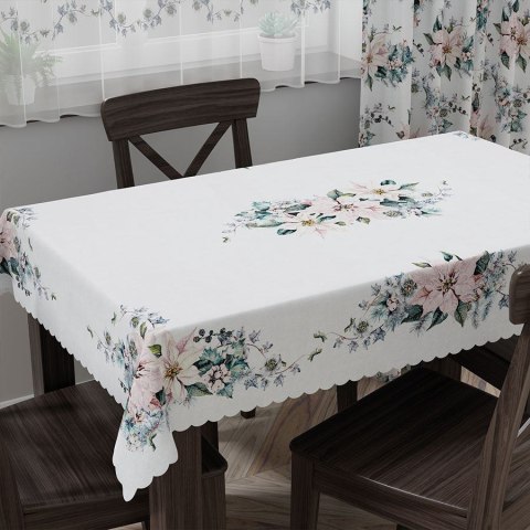 Obrus świąteczny wodoodporny 110x160 Gwiazda betlejemska różowy niebieski PBN010/KSP/C02/110160/1 Obrus świąteczny wodoodporny 110x160 Gwiazda betlejemska różowy niebieski PBN010/KSP/C02/110160/1
