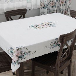 Obrus świąteczny wodoodporny 140x180 Gwiazda betlejemska różowy niebieski PBN010/KSP/C02/140180/1
