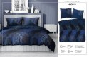 Pościel satynowa 180x200 4456 B granatowa złota liście Home Satin 126