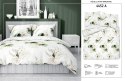 Pościel satynowa 220x200 4452 A biała zielona morelowa liście monstery Home Satin 126 Pościel satynowa 220x200 4452 A biała zielona morelowa liście monstery Home Satin 126