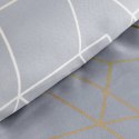 Pościel z mikrofibry 220x200 Geo 2 szara złota geometryczna D91 A Pościel z mikrofibry 220x200 Geo 2 szara złota geometryczna D91 A