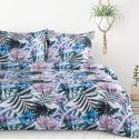 Pościel z mikrofibry 220x200 Malibu turkusowa wrzosowa liście D91 A Pościel z mikrofibry 220x200 Malibu turkusowa wrzosowa liście D91 A