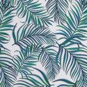 Pościel z mikrofibry 220x200 Palms 2 biała turkusowa liście D91 A Pościel z mikrofibry 220x200 Palms 2 biała turkusowa liście D91 A