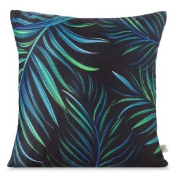 Poszewka dekoracyjna 40x40 Palm 01 czarna zielona liście D91 A