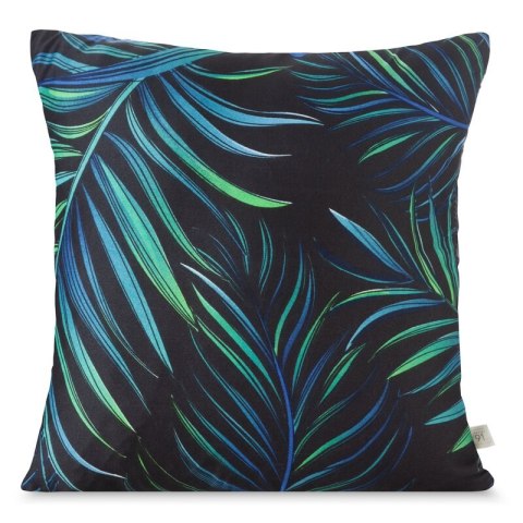 Poszewka dekoracyjna 40x40 Palm 01 czarna zielona liście D91 A Poszewka dekoracyjna 40x40 Palm 01 czarna zielona liście D91 A
