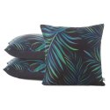 Poszewka dekoracyjna 40x40 Palm 01 czarna zielona liście D91 A Poszewka dekoracyjna 40x40 Palm 01 czarna zielona liście D91 A