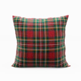 Poszewka świąteczna dekoracyjna 40x40 Velvet czerwona szkoti P00031/POP/003/040040/1
