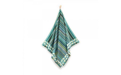 Ręcznik 50x90 Peru zielony niebieski paski frotte 500 g/m2 9152 Zwoltex Ręcznik 50x90 Peru zielony niebieski paski frotte 500 g/m2 9152 Zwoltex