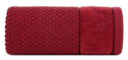 Ręcznik Frida 30x50 bordowy frotte 500g/m2 Eurofirany