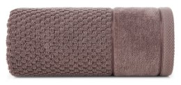 Ręcznik Frida 50x90 brązowy jasny frotte 500g/m2 Eurofirany