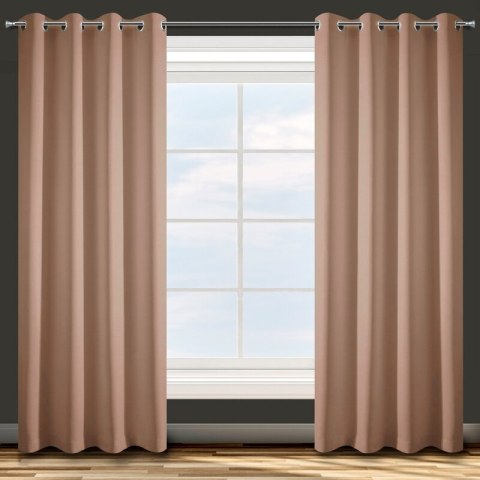 Zasłona 140x250 Adore miodowa gotowa na przelotkach D91 Zasłona 140x250 Adore miodowa gotowa na przelotkach D91