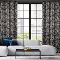 Zasłona 140x250 Becky czarna zielona kwiaty gotowa na przelotkach Eurofirany E11 Zasłona 140x250 Becky czarna zielona kwiaty gotowa na przelotkach Eurofirany E11