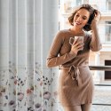Zasłona 140x250 Lavin biała pudrowa gotowa na przelotkach D91 A A Zasłona 140x250 Lavin biała pudrowa gotowa na przelotkach D91 A A