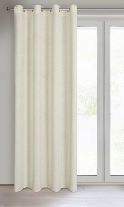 Zasłona 140x250 Lidia naturalna gotowa na przelotkach Eurofirany E11 Zasłona 140x250 Lidia naturalna gotowa na przelotkach Eurofirany E11