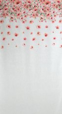 Zasłona 140x270 Oliwia biała różowa kwiaty gotowa na taśmie Eurofirany E11 Zasłona 140x270 Oliwia biała różowa kwiaty gotowa na taśmie Eurofirany E11