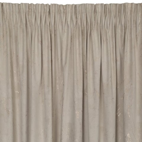 Zasłona 140x300 Nadia beżowa złota marmur welurowa gotowa na taśmie Eurofirany Zasłona 140x300 Nadia beżowa złota marmur welurowa gotowa na taśmie Eurofirany
