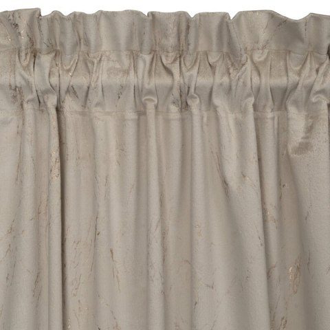 Zasłona 140x300 Nadia beżowa złota marmur welurowa gotowa na taśmie Eurofirany Zasłona 140x300 Nadia beżowa złota marmur welurowa gotowa na taśmie Eurofirany