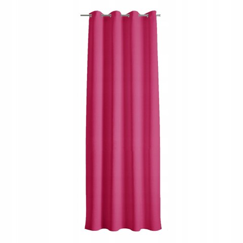 Zasłona zaciemniająca 140x250 blackout Dolce fuksjowa gotowa na przelotkach Lato 23 Zasłona zaciemniająca 140x250 blackout Dolce fuksjowa gotowa na przelotkach Lato 23