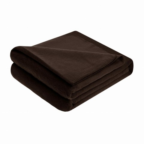 Koc bawełniany akrylowy 150x200 Mono pled brązowy I23 Koc bawełniany akrylowy 150x200 Mono pled brązowy I23