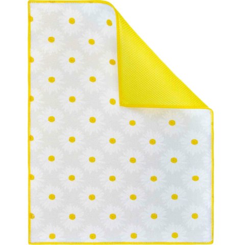 Mata do suszenia naczyń 38x51 Daisy kwiatki żółta szara Mata do suszenia naczyń 38x51 Daisy kwiatki żółta szara