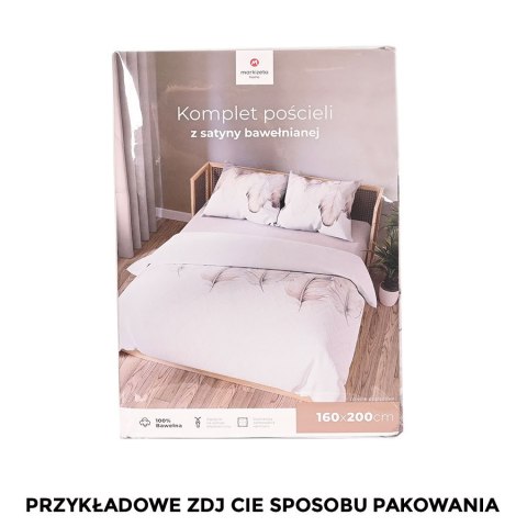 NATANIEL Komplet pościeli z bawełny satynowej 220x200cm 100040/SAT/000/220200/1 NATANIEL Komplet pościeli z bawełny satynowej 220x200cm 100040/SAT/000/220200/1