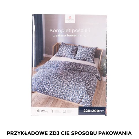 NILA Komplet pościeli z satyny bawełnianej 160x200cm 100037/SAT/000/160200/1 NILA Komplet pościeli z satyny bawełnianej 160x200cm 100037/SAT/000/160200/1